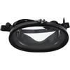 PRETYZOOM Occhiali da Sub Diving Goggles Maschera da Subacquea Lente Singola HD Ovale in Pvc, Pp e Silicone, Antiappannante, Nero, per Snorkeling e Pesca, per Adolescenti e Pescatori