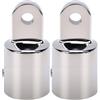Tbest Terminale Esterno per Bimini Top, Raccordo Occhiello per Capottina Barca, 2 Pezzi, in Acciaio Inox 316, for Barca