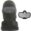 Shanyingquan Maschera integrale traspirante, passamontagna elastico con protezione per la bocca in rete d'acciaio