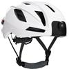 Tosuny Casco per bicicletta con fotocamera 1080P HD,musica Bluetooth e luce posteriore intelligente integrata, ampio angolo 170°,casco per ciclismo intelligente WiFi (WHITE)