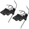NUOBESTY 8 Pezzi Fibbia per Pinna Sup a Clip, Sostituzione per Tavola da | Nero, PVC e Nylon, Design Anti Perdita, Stabilità Migliorata, Leggero, Montaggio Semplice per Attività Acquatiche