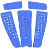 EMUKOEP Tappetino da Trazione Antiscivolo per Tavola da Surf Confortevole Adesivo con Scanalatura Quadrata del Battistrada per Yacht Skimboard Blu 5 Pezzi 15,7 X 13,4 Pollici (Blu)