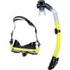 Zunate Maschera Snorkeling in Vetro Temperato con Boccaglio Asciutto | Lenti antiappannamento, fascia per alleviare la pressione, kit attrezzatura subacquea
