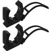 Yardwe 2 Pezzi Morsetto Fisso da Kayak, Gomma Nera, Base Multi-Foro