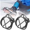 SUNGOOYUE Snow Ice Traction Cleats Deep Bite Into Ground | I tacchetti di trazione a spirale in acciaio per sentieri scivolosi impediscono la caduta profonda nel telaio in gomma di