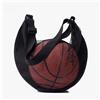 Yomotay Borsa da basket per studenti, grande capacità, borsa sportiva per pallacanestro, calcio, a tracolla, nera, versatile
