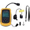 HELEVIA Ecoscandaglio Portatile, Ecoscandaglio Portatile con Display LCD da 2 Pollici, Trasduttore Cablato per la Pesca Sul Ghiaccio in Kayak da Barca
