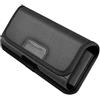 Ciieeo Marsupio da Viaggio in Nylon Nero Design Verticale e Scomparti per Carte, Borsetta Porta Cellulare per Smartphone da 4.7-6.1 Pollici per Sport e Attività Outdoor
