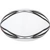 Tomedny Pallone da rugby numero 9, pallone da allenamento gonfiabile con impugnatura in PVC ad alta elasticità per allenamento in partita e allenamento quotidiano Bianco