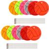 BESPORTBLE Portachiavi Riflettente Decorazione Sportiva Portatile 12 Pezzi a Forma di Pallavolo in PVC Alta visibilità e Sicurezza Notturna per Zaini e Scuola per Ciclisti e Studenti