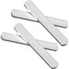 STOBAZA 4 Pezzi Piastre in Acciaio Inox per Gilet Zavorrato, 0, 2kg | Bordi Arrotondati, Finitura Lucidata, Antiruggine, per Allenamento Fitness