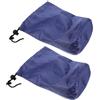 Ciieeo 2 Pezzi Raincoat Sack, Sacchetto di Compressione Coulisse per Abiti e Piumini, Tessuto Oxford, Blu Scuro, Diametro 19cm, Altezza 32cm, per Bagagli e Stoccaggio