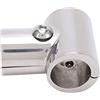 Tbest Connettore per Tubo a T da 90° a T, 1In/25,4 Mm, Raccordo per Corrimano per Barche Marine in Acciaio Inossidabile Staccabile Antiruggine