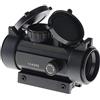 NC Airsoft Red DOT Scope Tactical Red DOT Scope Impermeabile con Supporto per Guida Picatinny da 11 mm a 20 mm e copriobiettivo Flip