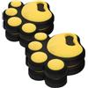 Toyvian Adesivi Antiscivolo per Snowboard in Silicone Giallo 4 Pezzi Design Carino, Resistente e Antiscivolo per Sport Invernali all Aperto Come Sci e Snowboard