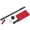 CHICIRIS Luce per Bandiera da Canoa, Lampada Impermeabile Super Luminosa da 19 W con Base in Lega di Alluminio e Nylon, Bandiera di Sicurezza Rossa per Accessori per Barche a Remi in Kayak