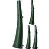 Ciieeo Corno di Segnalazione Suono ad Alto Decibel 4 Pezzi, Verde, Piccolo Corno Segnale da Esterno, Metallo e Plastica, Compatto e Portatile, per Emergenze e Competizioni Sportive