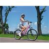 VDL Bicicletta elettrica da 26 pollici, unisex, batteria da 48 V 10,4 Ah, cambio a 7 marce, freni a disco, luce LED, forcella ammortizzata, bicicletta elettrica per città e uso quotidiano