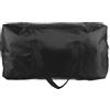 EXQUIMEUBLE Borsa Portaoggetti per Barbecue da Esterno Nera, Poliestere | Camping e Fire Pit, Portatile e Riporre Tronchi e Giocattoli, Formato Pratico per Accessori