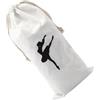 BESPORTBLE Borsa per scarpette da ballo in tela con coulisse, custodia spaziosa per scarpe da punta, organizer portatile per viaggi e ballo
