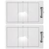 Generic 2 Pezzi Lavagna Tattica Pallavolo Cancellabile in PVC | Portatile e Leggera, per Partita e Allenamento, Bianca, Regolazioni in Reale, Forniture Volley