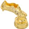 Gadpiparty Mini Scultura Collezione Personale per Scarpa da Calcio Oro in Lega, Portachiavi Unico e Multifunzionale Regalo per Appassionati di Calcio