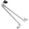 HOOTNEE Adattatore Valvola Bici e Gancio di Traino in Acciaio per E-Bike e Rimorchio, Connettore per Uso su Carrelli da Giardino e attività all'Aperto