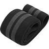 Brrnoo Banda di Resistenza per Glutei Donna, Fascia Elastica Antiscivolo per Allenamento di Forza, Nera, for Squat, Affondi e Sollevamenti delle Gambe, Senza Arrotolarsi e Senza Odori