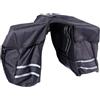 Generic Borsa Nero Doppia Posteriore per Bici in Poliestere 25l | Tasche Laterali, Montaggio Rapido, per Mountain Bike e Bici, Accessorio da Trasporto