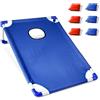 VGEBY Set Gioco Cornhole, 51x56x18.3cm, 2 Pezzi, per Feste All'Aperto e | Plastica Portatile, Tessuto Antiscivolo, Montaggio Rapido, per Interno Esterno e Viaggio, con 1 Tavola e 6 Sacchetti per il
