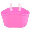 NUOBESTY Cestino per Bicicletta e Monopattino, Plastico Rosa | Facile da Fissare, Appendere al Manubrio, per Riporre Oggetti, Adatto a Bici Piccola