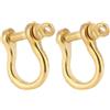 KIMISS Catenella Ottone, 10mm Gancio a U Affidabile per Uso Generale | Materiale durevole, design resistente alla ruggine, perfetto per portachiavi, connessione stabile per corde, dimensione 10 mm