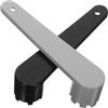 Ciieeo Chiave per Valvola Aria 2 Pezzi, Strumento di Rimozione Valvola per Canoe e Rafts, 6/8 Scanalature in PP, Fissaggio Sicuro per Vacanze in Spiaggia