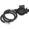 Keenso Erogatore per Immersioni Subacquee di 2° Stadio, Erogatore di Secondo Stadio per Il Salvataggio Subacqueo con Snorkeling (Black)