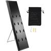 HOOTNEE Espositore per Freccette da Parete in Legno Nero 12 Slot, Elegante e Resistente, per Sala Giochi e Appartamenti Piccoli