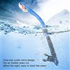 Karlak Tubo per Snorkeling in Silicone Alimentare per attività di Nuoto e Snorkeling in 4 Colori (Blu)