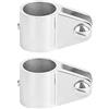 Drfeify Ganascia Scorrevole Bimini Top Jaw in Acciaio Inossidabile 2 Pezzi 22MM o 25MM Montaggio Hardware per Barche Lucidato Facile Installazione per Vetroresina Gonfiabile e Yacht Commerciali