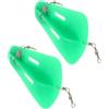 NUOBESTY 2 Pezzi Tavola da Tuffo in Plastica Verde Alta Durezza e Azione Realistica per Attrezzatura Subacquea e Pesca in Mare Profondo