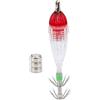 EOJDDPA Esca LED per Pesca Leggera con Esca per Calamari con Gancio Luce Rossa ad Alta intensità per Barca Offshore Vicino alla Riva Pesca sul Fiume sul Lago Poliestere PE 85x18mm 11g