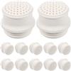 EXQUIMEUBLE Ugello per Lampada a Gas in Ceramica Beige, 12 Pezzi | Ricambio per Lampada a Cherosene, Lavorazione Fine, Aspetto Creativo, Accessorio per Esterni