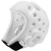 HOOTNEE Casco da Boxe Bianco in Pu, Leggero e Regolabile per Karate e Taekwondo | Casco Combattimento, Caschetto da Boxe, Caschetto per Boxe, Protezione