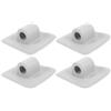 NUOBESTY 4 Pezzi Staffe Supporto Motore per Kayak e Canoa Fibbie in Plastica PVC con Diametro Interno 2 mm per Motori su Gommone d'Assalto e Imbarcazioni da Rafting