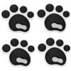 Toyvian Pad Antiscivolo Snowboard 4 Pezzi in Silicone Nero, 3 Strati | Superficie 3d Rialzata, per Sport Outdoor e Ambiente Neve, Design Piccolo e Carino
