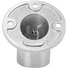 Generic Base di Supporto Rotonda per Corrimano 32mm 60° qualità Marina | Finitura lucida in acciaio inossidabile 316, per candeliere di barche e yacht, sostituzione diretta per vecchie basi