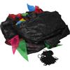 Generic Telo Ombreggiante per Trampolino Rotondo Esterno con Bandiere Colorate | Polietilene Nero, Installazione Semplice e Rimozione Rapida, Adatto a Trampolini Rotondi Standard
