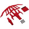 EXQUIMEUBLE Spugna Traspirante, Imbottitura Interna per Casco Bici Rossa | Assorbente, Installazione Facile, Ciclismo Urbano e Mountain Bike, Stile Assortito Stili multipli