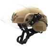 N / A Casco Protettivo tattico Airsoft, Casco tattico Mich 2000 Action Version con Staffa NVG e Maschera Visiera antivandalo per Giochi Airsoft Paintball CS all'aperto