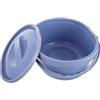 BESPORTBLE Secchio WC Portatile da Campeggio in PVC con Coperchio e Doppia Maniglia, Design Rinforzato Facile da Pulire, per Uso Domestico e Campeggio Outdoor
