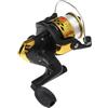 Gadpiparty Piccolo Mulinello da Pesca in Alluminio con Filo, Oro | Uso per Pesca in Spiaggia, Capacità Filo N. 3 Circa 100 Metri, Struttura Metallica