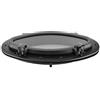 Drfeify Oblò per Barche Marine Finestra Ovale per Barche con Vetro Temperato e ABS 410 X 220 Mm Oblò di Apertura con Guarnizione in Gomma e Acciaio Inossidabile 316 per Yacht per